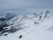 Vista sull' itinerario di salita