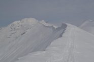 ultimo tratto in cresta verso la vetta