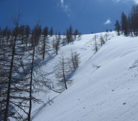 Nelle vicinanze della cresta di Naia.