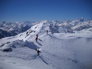 passaggio delicato sulla cresta