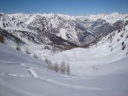 Ultimo tratto di salita alla Colletta Bernarda (vista dalla Colletta)