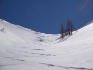 Ultimo tratto di salita alla Colletta Bernarda (vista da sotto)