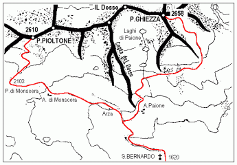 mappa itinerario