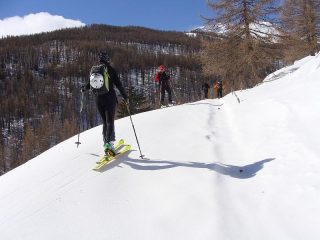 salendo sulla stradina