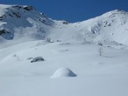 sulla destra il monte Ciriunda. Il colle dei 3 Laiet si trova ancora piu' a destra