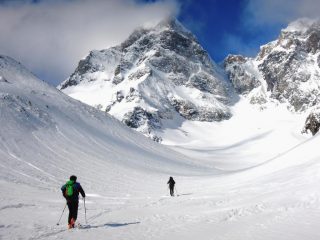 Tra le morene con il Cervandone sullo sfondo