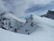 Pointe d'Aval alle spalle