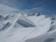 La cresta verso il Fourchon