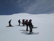 foto di gruppo in discesa