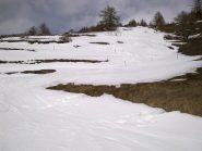 lingua di neve alla partenza