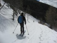sulla strada arrivando a Rochemolles