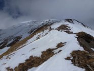 Salita lungo la cresta