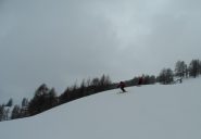 neve spettacolare in discesa