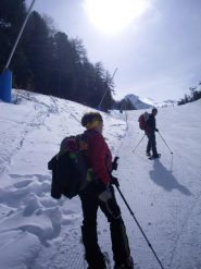 costeggiando la pista....