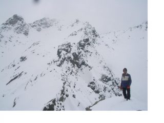 Dalla vetta uno sguardo alle spalle,,sul Bec Mollere