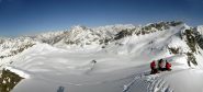 Il Vallone di Loo, visto dalla Punta Lazoney nell'aprile del 2009