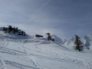 in vista dell'ultima malga primo del tratto aperto  