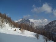 Alpe Vaira - alle spalle il Seehorn e il Monte Leone-