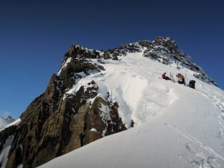 Cresta finale e cima
