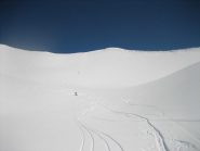 In prossimità della vetta.