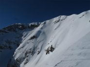 La cresta verso la cima