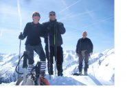 Silvana Rodolfo e Paolo issati a q.2515m, sul prolungamento della cresta che sale dal M.Seita..