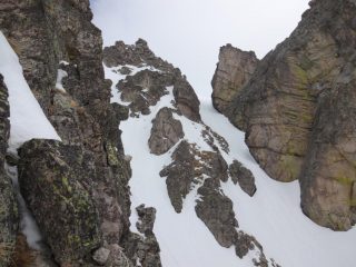 l'uscita con la biforcazione in due rami