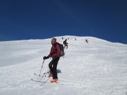 in discesa sulla dorsale finale