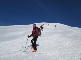 in discesa sulla dorsale finale