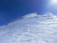 dal Feejoch verso la cima
