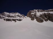 alla base del canalone 