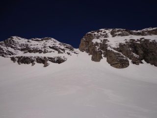 alla base del canalone 