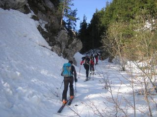 il tratto incassato del Vallon de Caramagne