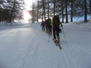 attraversato il torrente si sale nel bosco