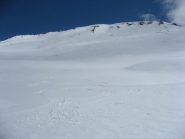 parte centrale della discesa su neve buona