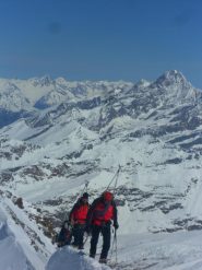 arrivo in vetta al castore