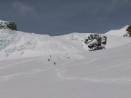 in discesa verso il rifugio