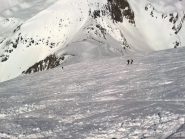 Inaspettata neve farinosa nella parte finale