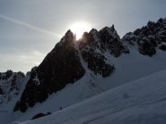 tramonto dietro la Vierge