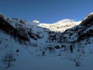 La bastionata da risalire alla testata della Laggintal