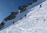 il ripido pendio finale