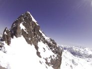 vetta Oronaye dal  colletto tra canale sud e nord