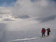 lasciato alle spalle il brutto tempo, in prossimità della Tete Blanchè si aprono lembi di azzurro sempre più ampi