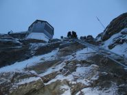 lasciando la Bertol al mattino presto