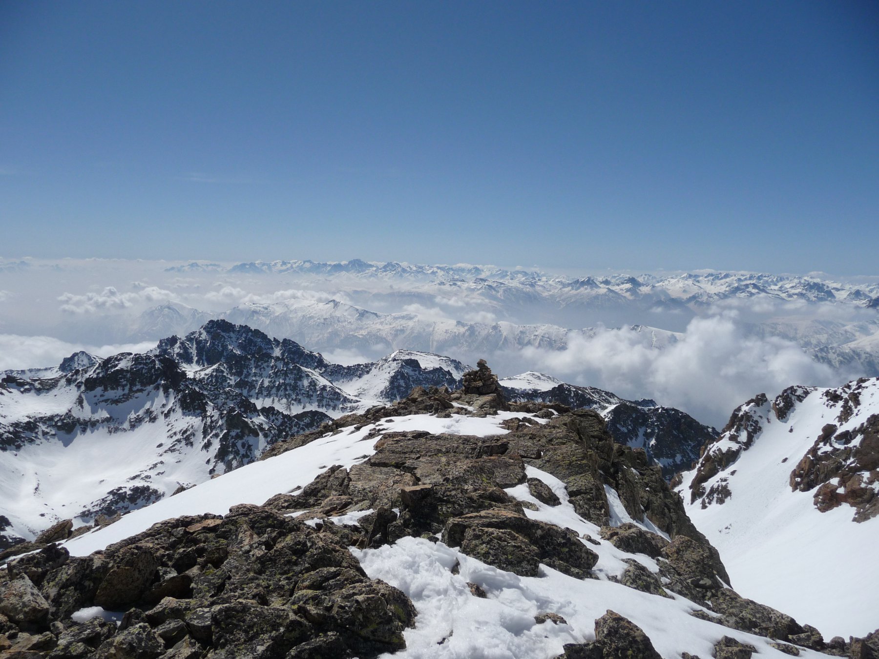 In cima alla Punta Fiume
