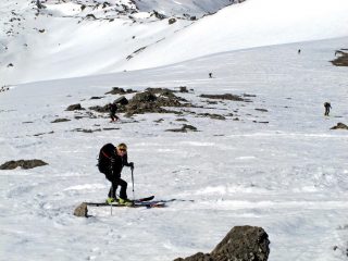 Marvi a metà dell'ultimo pendio