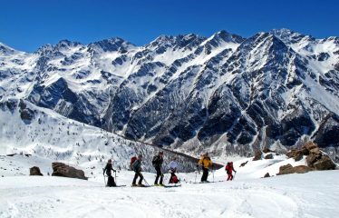Il gruppo 1 in discesa