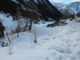 frana su sentiero