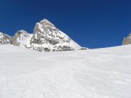 neve eccellente sul ghiacciaio