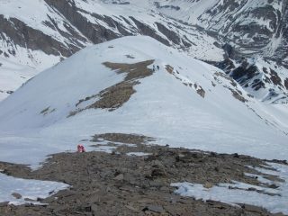 ultima rampa sotto la cima